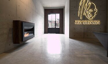 Firebox 1100CV Curved Fireplace - In-Situ Image by EcoSmart Fire