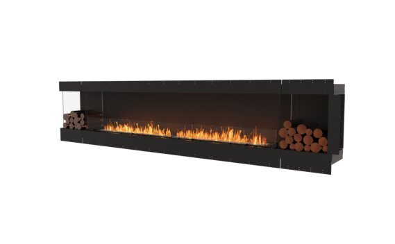Flex 140LC.BX2 Left Corner - Ethanol / Black / Uninstalled view - Logs not included by EcoSmart Fire