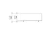 Circ L1 Coffee Table - Technical Drawing / Front by Blinde Design