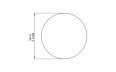 Circ L1 Coffee Table - Technical Drawing / Top by Blinde Design