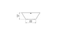 Nova 850 Fire Pit - Technical Drawing / Front by EcoSmart Fire