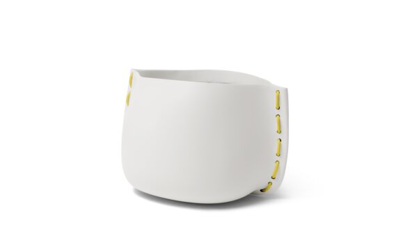Stitch 75 Planter - Bone / Yellow by Blinde Design