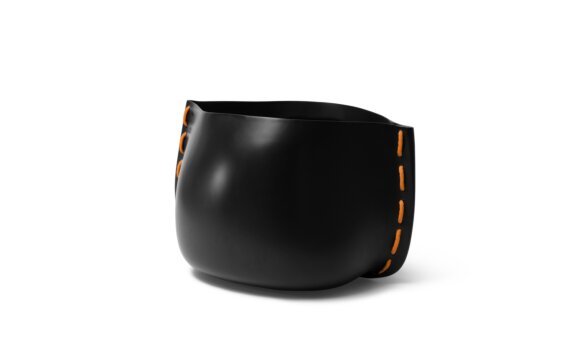 Stitch 75 Planter - Graphite / Orange by Blinde Design