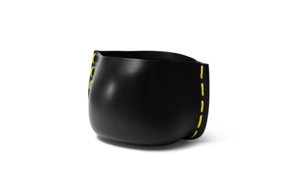 Stitch 75 Planter - Graphite / Yellow by Blinde Design