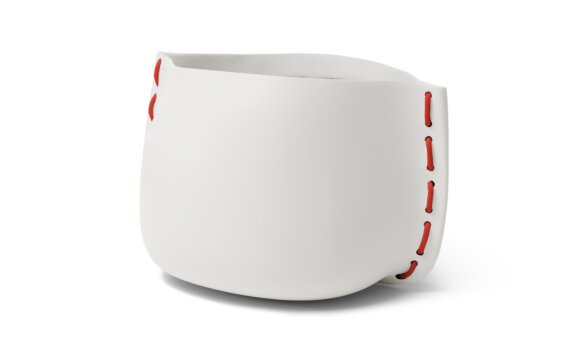Stitch 125 Planter - Bone / Red by Blinde Design