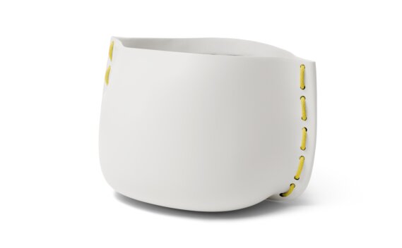 Stitch 125 Planter - Bone / Yellow by Blinde Design