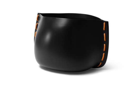 Stitch 125 Planter - Graphite / Orange by Blinde Design