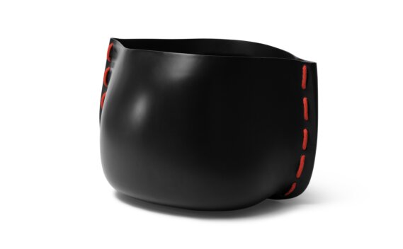 Stitch 125 Planter - Graphite / Red by Blinde Design