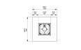 Vertigo 40 Fire Pit - Technical Drawing / Top by EcoSmart Fire