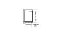 Frame 1500SS Fireplace Insert - Technical Drawing / Side by EcoSmart Fire