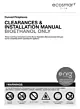 Clearances & Installation Manual